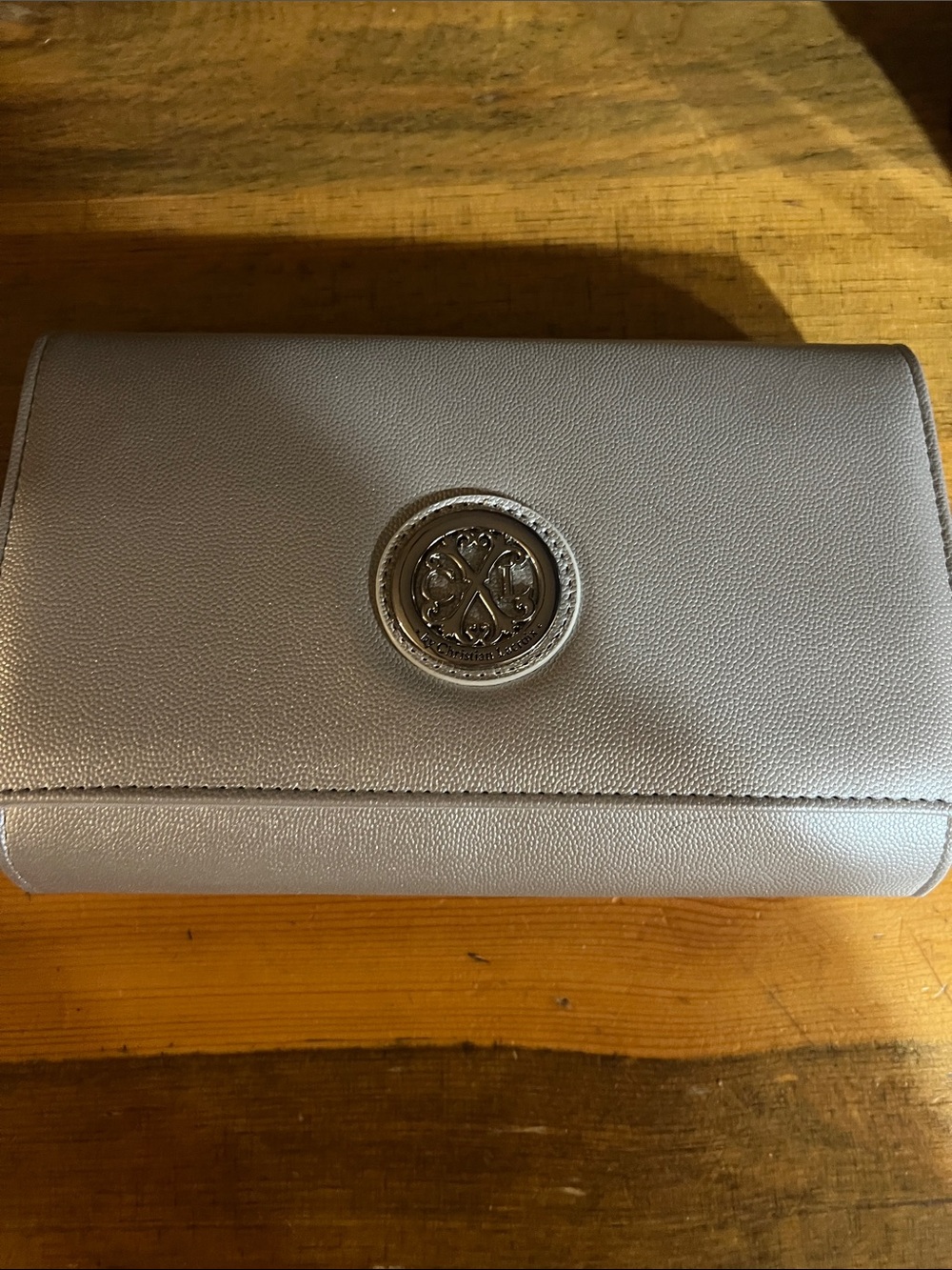 Christian Lacroix Paris Caviar Clutch w/ Detachable Chain NWT